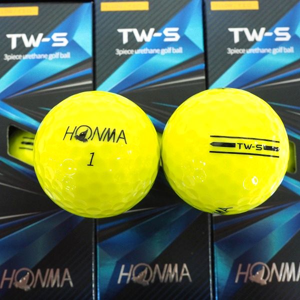 実際に弊社で買取させて頂いた【未使用】HONMA/ホンマ TW-S 3ピース ゴルフボール YELLOW/イエロー 1ダースの画像 1枚目