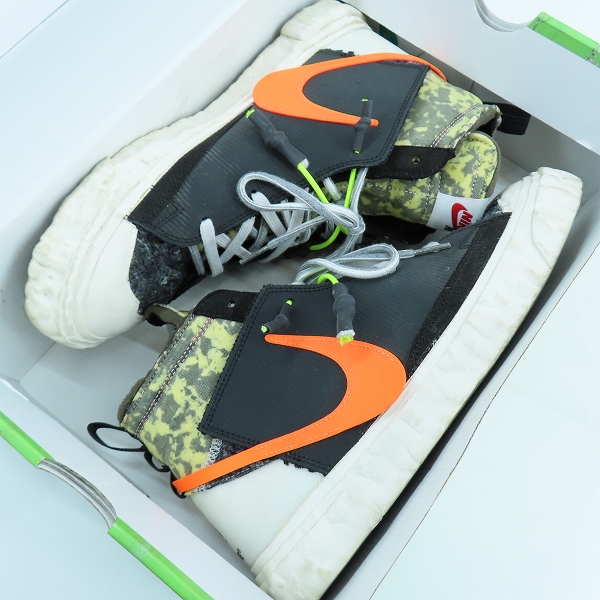 実際に弊社で買取させて頂いたNIKE×READYMADE/ナイキ×レディメイド BLAZER MID WHITE ブレーザー ミッド CZ3589-001/27.5の画像 8枚目