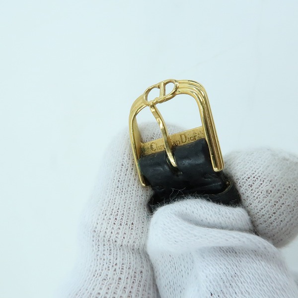 実際に弊社で買取させて頂いた【ジャンク/動作未確認】Christian Dior/クリスチャンディオール バギラ クォーツ 腕時計 L47.153.3の画像 6枚目