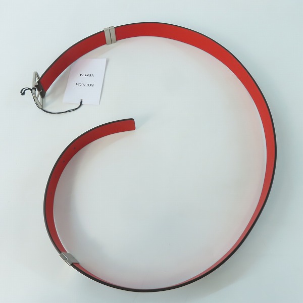 実際に弊社で買取させて頂いた【未使用】BOTTEGA VENETA/ボッテガヴェネタ Reversible Belt/リバーシブルベルト 649371 VA9B0の画像 4枚目