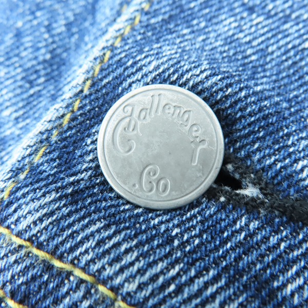 実際に弊社で買取させて頂いたCHALLENGER /チャレンジャー ICE WASHED PATCH DENIM JACKET/アイスウォッシュパッチデニムジャケット CLG-JK 022-015/XLの画像 6枚目