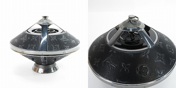 実際に弊社で買取させて頂いたLOUIS VUITTON/ルイヴィトン ホライゾン ライト･アップ スピーカー モノグラムオーディオスピーカー QAC000【簡易動作確認済】の画像 2枚目