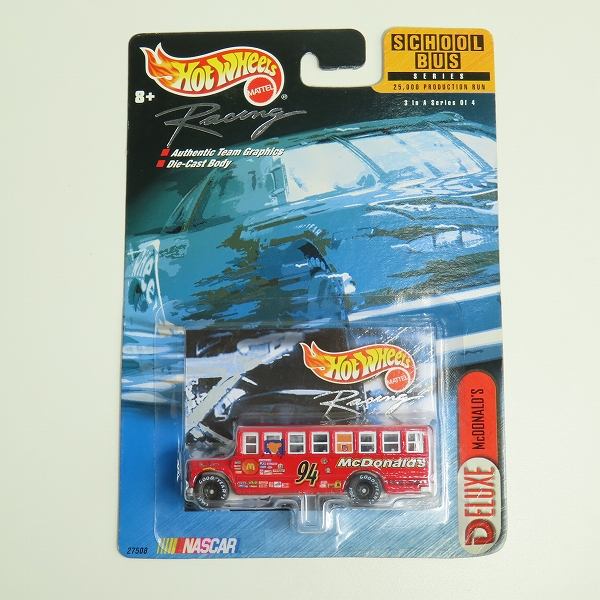 実際に弊社で買取させて頂いた【未開封】Hot Wheels Racing/ホットウィール レーシング School Bus McDonald's/スクールバス マクドナルド 赤