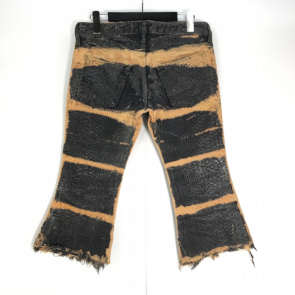 実際に弊社で買取させて頂いたIF SIX WAS NINE/イフシックスワズナイン アナコンダコーティングデニムパンツ ANACONDA/BCM/3/4 /26の画像 1枚目