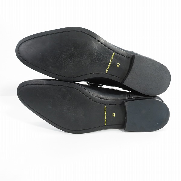 実際に弊社で買取させて頂いたalfredoBANNISTER/アルフレッドバニスター サイドジップ レザーシューズ 5281001004 /43の画像 2枚目