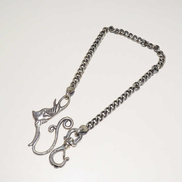 実際に弊社で買取させて頂いたGangsterville×galcia/ギャングスタービル×ガルシア SWALLOW WALLET-CHAIN/スワロー ウォレットチェーン シルバーの画像 4枚目