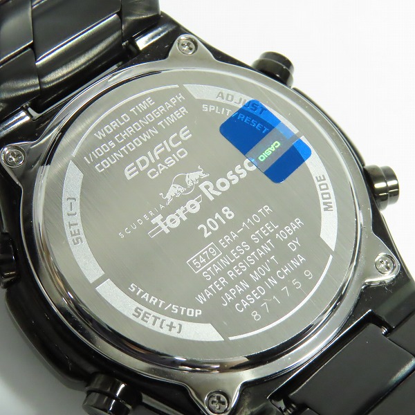 実際に弊社で買取させて頂いたEDIFICE/エディフィス スクーデリア トロロッソ デジアナ腕時計 ERA-110TR-2Aの画像 4枚目