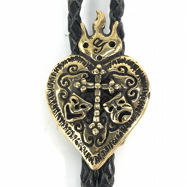 実際に弊社で買取させて頂いた(6)Gangsterville×galcia/ギャングスタービル×ガルシア TWO FACE/ダブルフェイス BOLO TIE/ボロタイ/ループタイ ブラス/真鍮の画像 1枚目