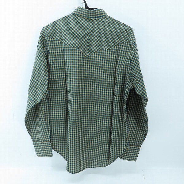 実際に弊社で買取させて頂いたRANCH WEAR/ランチウエア SUGAR CANE/シュガーケーン チェック柄 長袖 ウエスタンシャツ M21994 Mの画像 1枚目