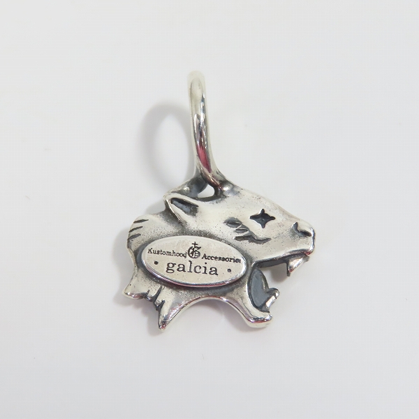 実際に弊社で買取させて頂いた（2）GANGSTERVILLE/ギャングスタービル × galcia/ガルシア ペンダントトップ "PANTHER" シルバーの画像 2枚目