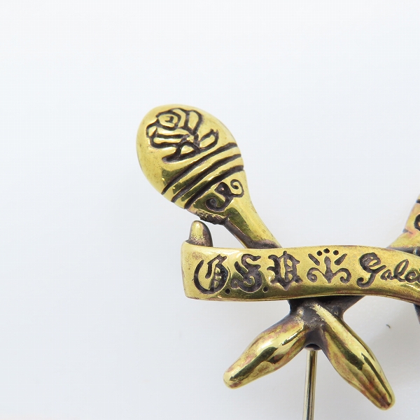 実際に弊社で買取させて頂いた(1)GANGSTERVILLE×Galcia/ギャングスタービル×ガルシア ハットピン/ラペルピンの画像 4枚目