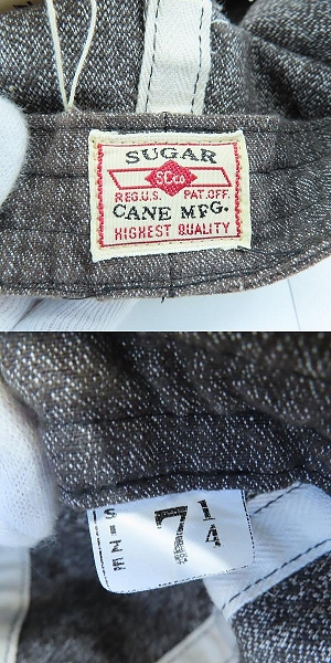 実際に弊社で買取させて頂いたSUGAR CANE/シュガーケーン キャスケット帽/SC01961Aの画像 6枚目