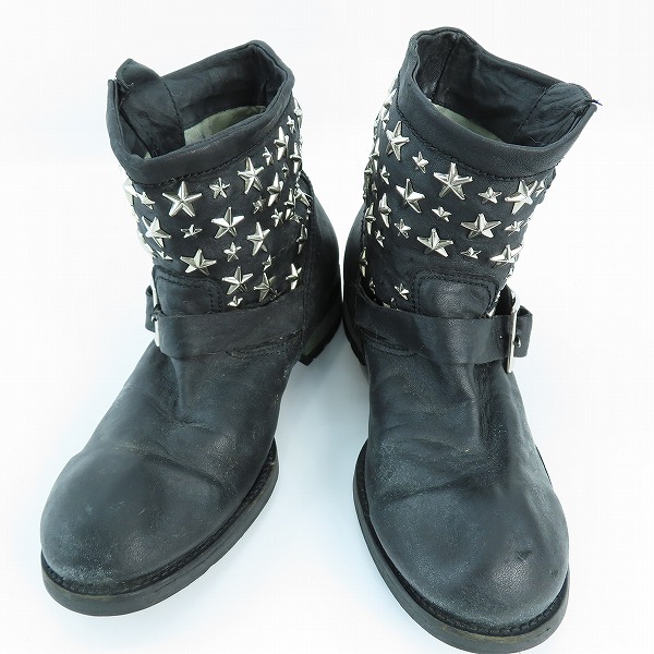 実際に弊社で買取させて頂いた【ジャンク】JIMMY CHOO/ジミーチュウ スター/星 スタッズ ショートブーツ 39.5