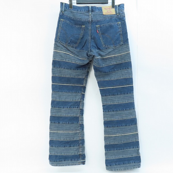 実際に弊社で買取させて頂いたHYSTERIC GLAMOUR/ヒステリックグラマー スクラッチブーツカットデニムパンツ 02212AP01/30の画像 1枚目