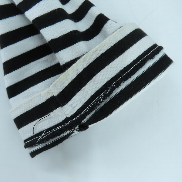 実際に弊社で買取させて頂いたmastermind HOMME ×A-GIRL'S/マスターマインドジャパン 裾ジップ ボーダー柄カットソー 16SSMM-TS33-08/Lの画像 8枚目