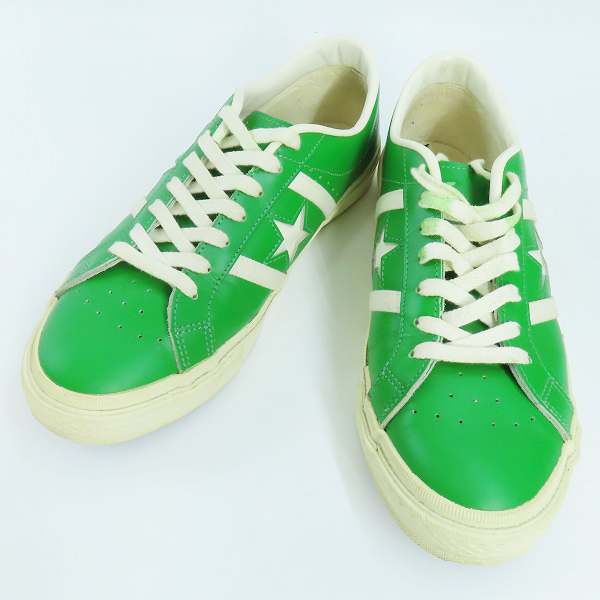 実際に弊社で買取させて頂いた【難有り】CONVERSE/コンバース 90 JACK STAR OX ジャックスター GREEN WHITE /7.5