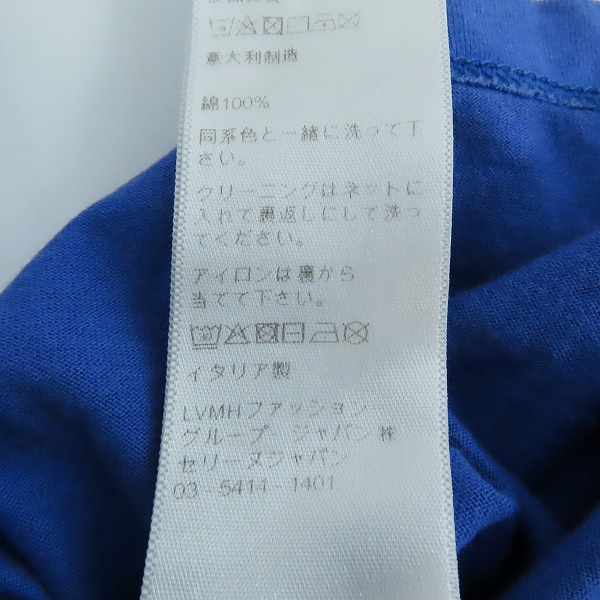 実際に弊社で買取させて頂いた【JPタグ】CELINE/セリーヌ 21SS ロゴプリント ルーズフィット Tシャツ ブルー 2X681501F/Mの画像 6枚目