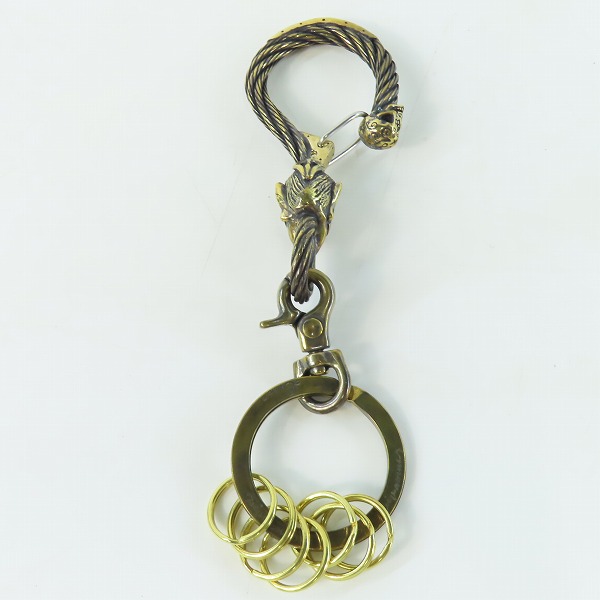 実際に弊社で買取させて頂いた(7)Gangsterville×galcia/ギャングスタービル×ガルシア キーホルダー DEVIL/デビル ブラス 真鍮 キーフック 15cmの画像 2枚目