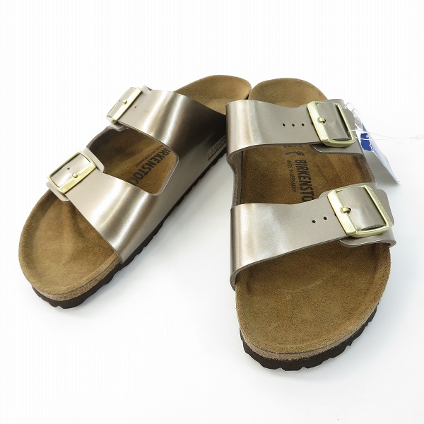 実際に弊社で買取させて頂いた【未使用】BIRKENSTOCK/ビルケンシュトック Arizona/アリゾナ サンダル エナメル 27