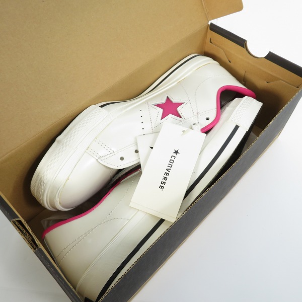 実際に弊社で買取させて頂いたCONVERSE/コンバース ONE STAR OX ワンスター WHT/PK 9.5の画像 8枚目
