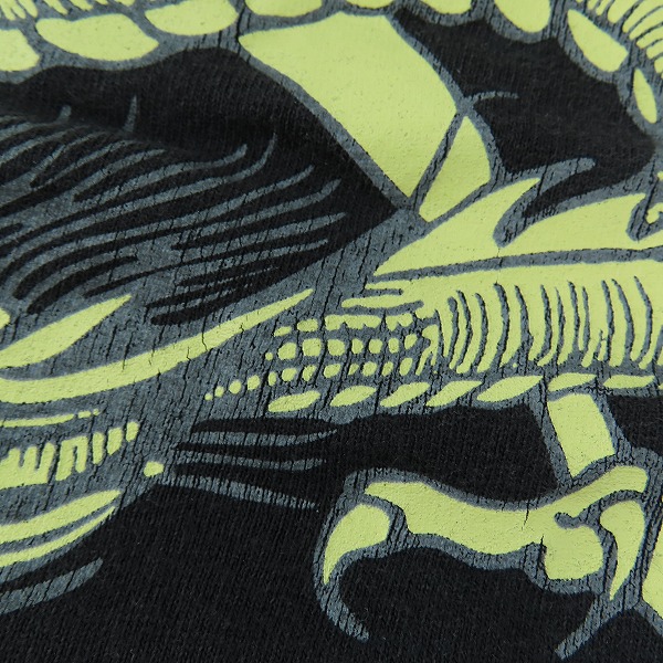 実際に弊社で買取させて頂いたSTUSSY/ステューシー 80S ヴィンテージ オールド 黒タグ ドラゴン Tシャツ XLの画像 7枚目