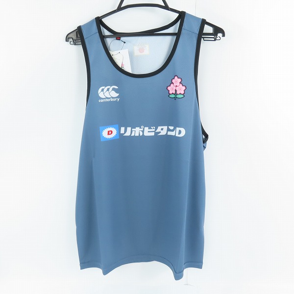 実際に弊社で買取させて頂いた【未使用】CANTERBURY/カンタベリー ラグビー 日本代表 トレーニングタンクトップ/R34008JPB/4L