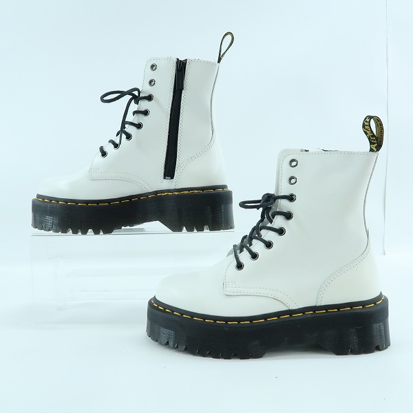 実際に弊社で買取させて頂いたDr.Martens/ドクターマーチン JADON/ジェイドン サイドジップ 8ホールブーツ ホワイト/UK5の画像 3枚目