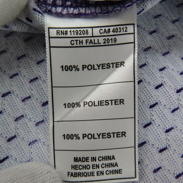 実際に弊社で買取させて頂いたMitchell＆Ness/ミッチェルアンドネス NBA BAPE/ベイプ トロント ラプターズ #93 ユニフォーム/XLの画像 6枚目