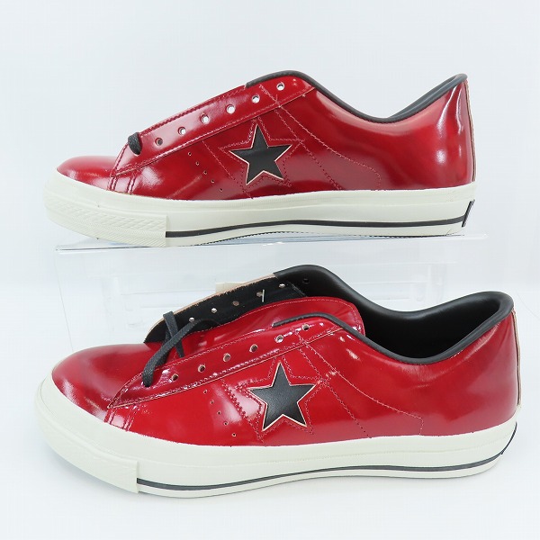 実際に弊社で買取させて頂いた【未使用】CONVERSE/コンバース ONE STAR ワンスター J ANTIQUE WINE/9.5の画像 3枚目