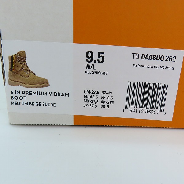 実際に弊社で買取させて頂いた【未使用】Timberland×Nonnative/ティンバーランド×ノンネイティブ 6 Inch Premium Vibram GTX/ブーツ/TB0A68UQ/27.5の画像 8枚目