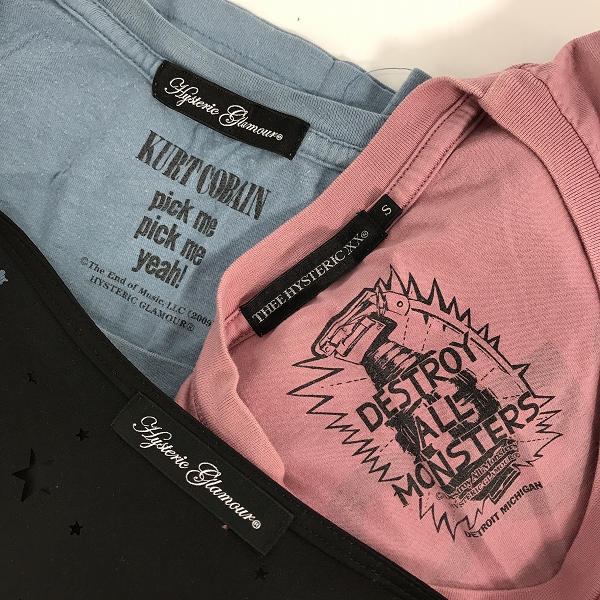 実際に弊社で買取させて頂いた【おまとめ】HYSTERIC GLAMOUR/ヒステリックグラマー Kurt Cobain/Destroy All Monsters 等 プリントTシャツ/カットソーの画像 2枚目