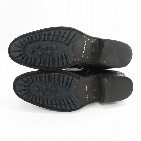 実際に弊社で買取させて頂いたalfredoBANNISTER/アルフレッドバニスター サイドジップ レザー エンジニアブーツ 5221005003/42の画像 2枚目