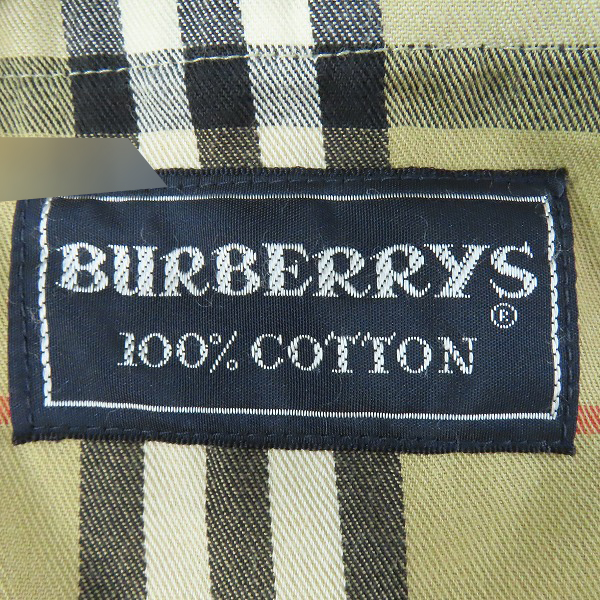 実際に弊社で買取させて頂いたBurberry's/バーバリーズ 裏地チェック柄 トレンチコート 48の画像 3枚目