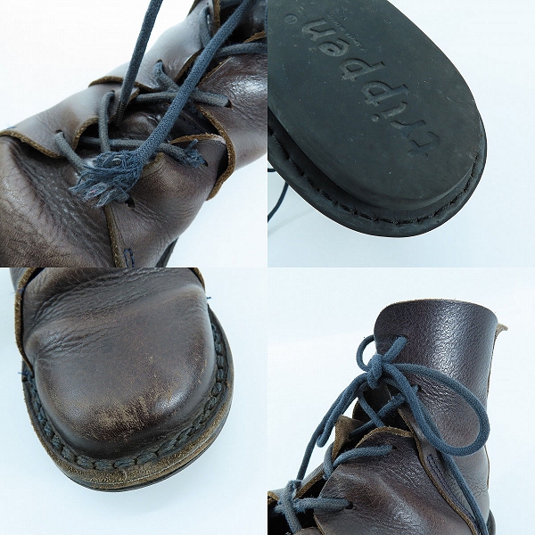 実際に弊社で買取させて頂いたTrippen/トリッペン Nomad blue レースアップ ブーツ NOMAD-WAW212 37の画像 7枚目