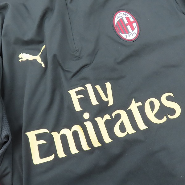 実際に弊社で買取させて頂いたPUMA/プーマ  ACミラン 18/19 1/4 ジップトップ クラブチームウェアー 754457-01 /Lの画像 5枚目