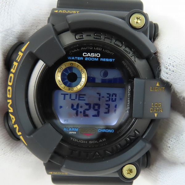 実際に弊社で買取させて頂いたG-SHOCK/Gショック MASTER OF G - SEA FROGMAN/フロッグマン 30周年記念 GW-8230B-9AJRの画像 5枚目