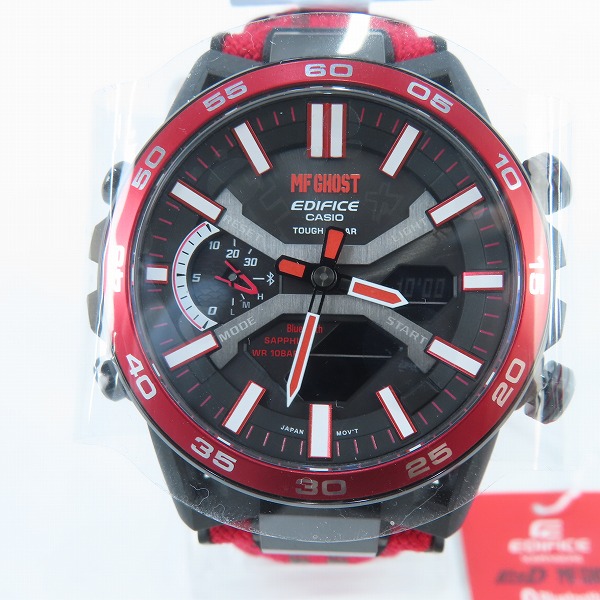 実際に弊社で買取させて頂いた【未使用】CASIO/カシオ EDIFICE/エディフィス 頭文字D×MFゴースト コラボモデル ECB-2000MFG-1AJRの画像 1枚目