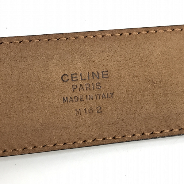 実際に弊社で買取させて頂いたCELINE/セリーヌ レザー ロゴ ベルトの画像 4枚目