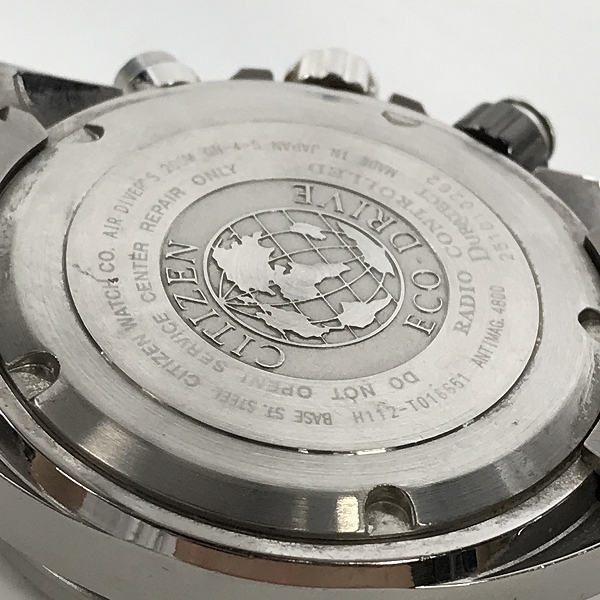 実際に弊社で買取させて頂いたCITIZEN/シチズン プロマスター 電波ソーラー エアダイバーズ/H112-T016651の画像 4枚目