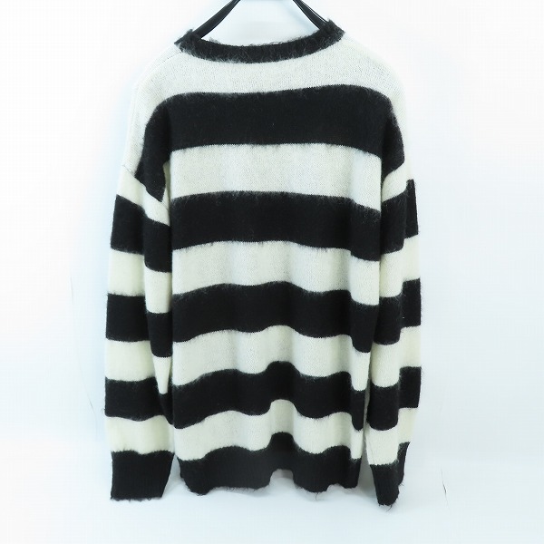 実際に弊社で買取させて頂いたISAMUKATAYAMA BACKLASH/バックラッシュ ウールナイロンモヘアアクリルニット ボーダー柄 KN-771-02 Mの画像 1枚目