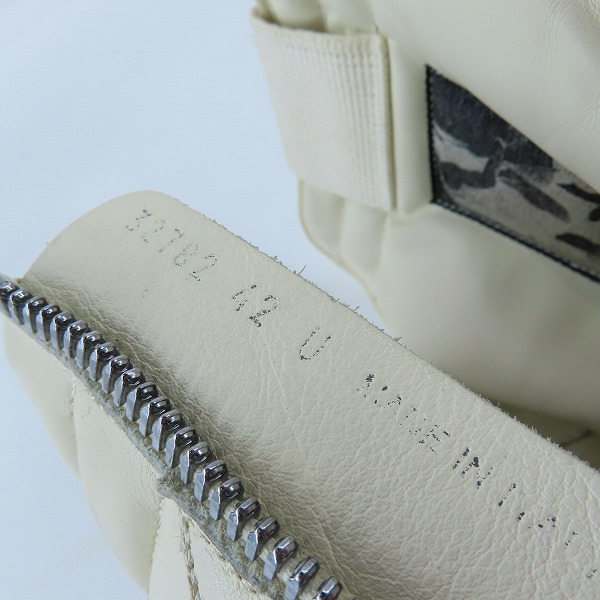 実際に弊社で買取させて頂いたRick Owens/リックオウエンス GEOBASKET/ジオバスケット サイドジップスニーカー/42の画像 6枚目