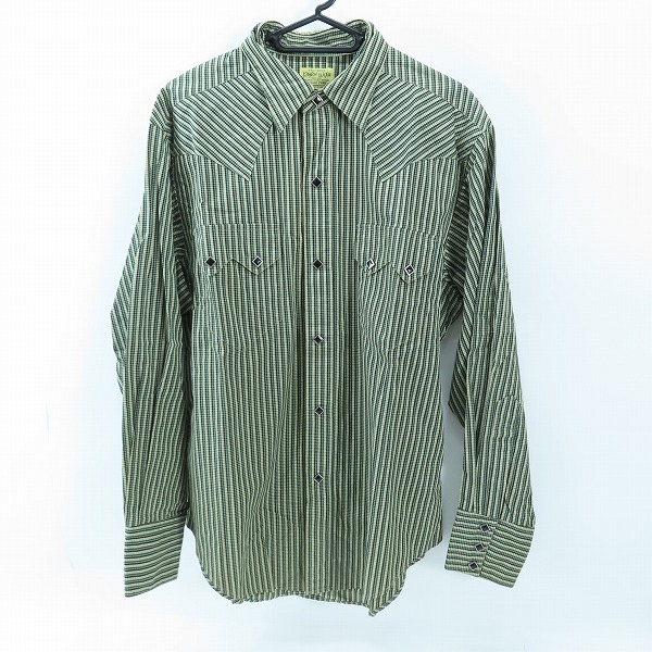 実際に弊社で買取させて頂いたRANCH WEAR/ランチウエア SUGAR CANE/シュガーケーン ストライプ柄 長袖 ウエスタンシャツ M21072 M
