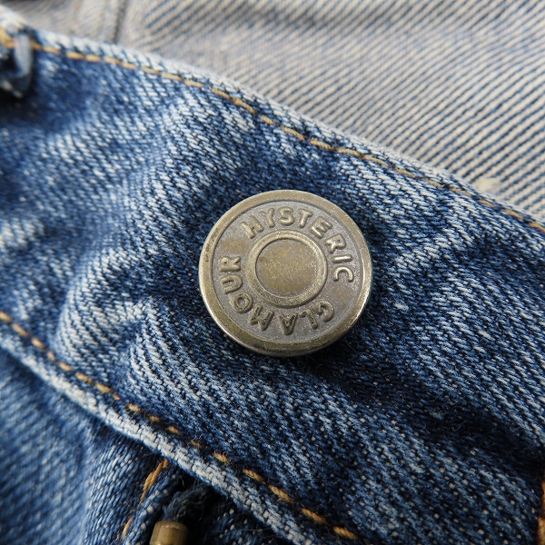 実際に弊社で買取させて頂いたHYSTERIC GLAMOUR/ヒステリックグラマー デニム スリムブーツカットパンツ 02193AP09/28の画像 4枚目