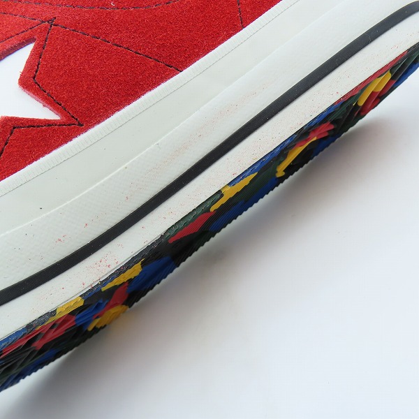 実際に弊社で買取させて頂いた【未使用】CONVERSE/コンバース ワンスター マルチカラー ONE STAR MULTI-C OX クレイジー/9の画像 6枚目