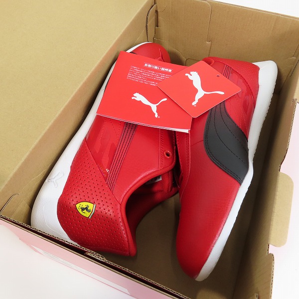 実際に弊社で買取させて頂いたPUMA×Ferrari/プーマ×フェラーリ SF R-キャットLS シューズ 306768-02/26.0の画像 8枚目