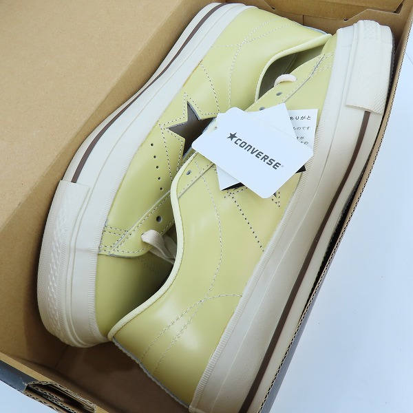 実際に弊社で買取させて頂いた【未使用】CONVERSE/コンバース ONE STAR HEENALU OX CREAM ワンスター ヘエナル オックス クリーム/27.5の画像 6枚目
