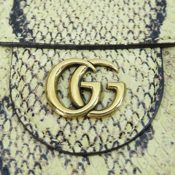 実際に弊社で買取させて頂いたGUCCI/グッチ バンブー パイソン スモール トートバッグ ハンドバッグ 660195の画像 3枚目