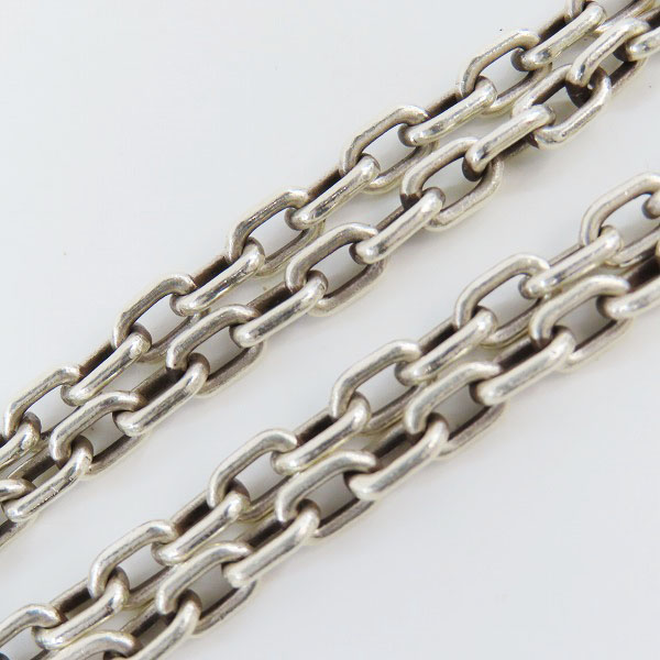 実際に弊社で買取させて頂いたGaboratory INC/ガボラトリーインターナショナル スカルTバー チェーン w/シングルスカル ウィズ クロスオーバル ペンダントの画像 5枚目