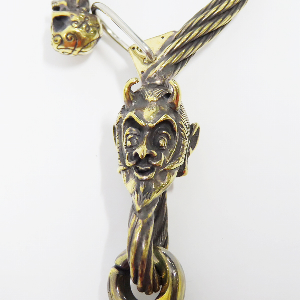 実際に弊社で買取させて頂いた（2）Gangsterville×galcia/ギャングスタービル×ガルシア キーホルダー DEVIL/デビル ブラス 真鍮 キーフック 15cmの画像 5枚目