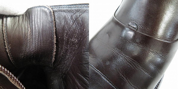 実際に弊社で買取させて頂いたalfredoBANNISTER/アルフレッドバニスター サイドジップ レザーブーツ 5061206022/42の画像 7枚目